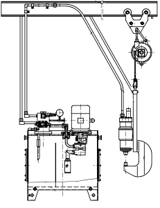 Схема монтажная подвесного гидравлического агрегата