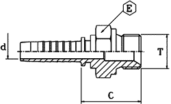 Штуцер BSP (резьба цилиндрическая, in) / BSP-K (резьба трапецевидная, in) - конус внутренний 60