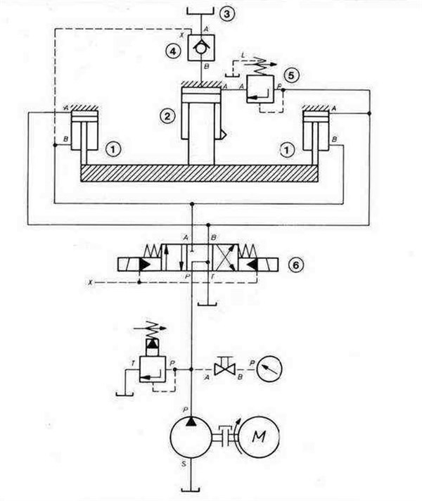 Гидравлическая система пресса с клапаном наполнения и цилиндром ускоренного хода